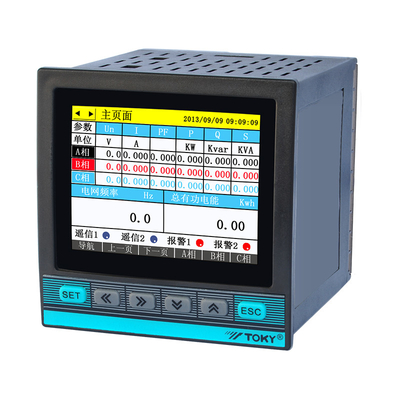RS485 3段階多機能力のレコーダー3.5インチTFT LCDの表示DW9Tシリーズ