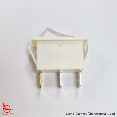 工場 高品質 ホワイト LED照明 ロッカースイッチ,R4, 33x15mm, ON-OFF, 20A 125V