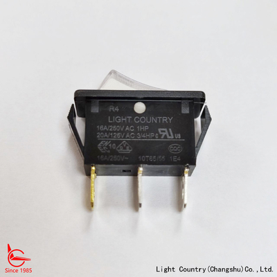 工場 高品質 ホワイト LED照明 ロッカースイッチ,R4, 33x15mm, ON-OFF, 20A 125V