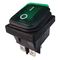 良質R5緑によって照らされるロッカー スイッチ、32*25mm、オンオフ20A 125V 10,000の周期